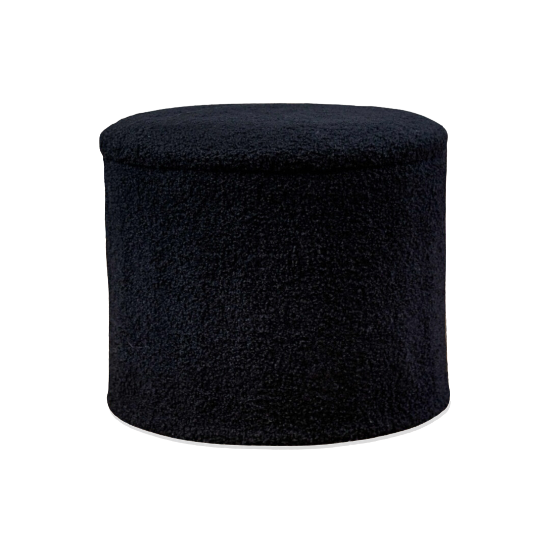boucle tall ottoman
