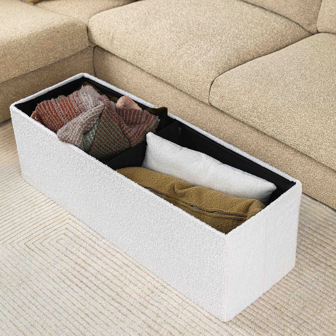 pillow storage ottoman
