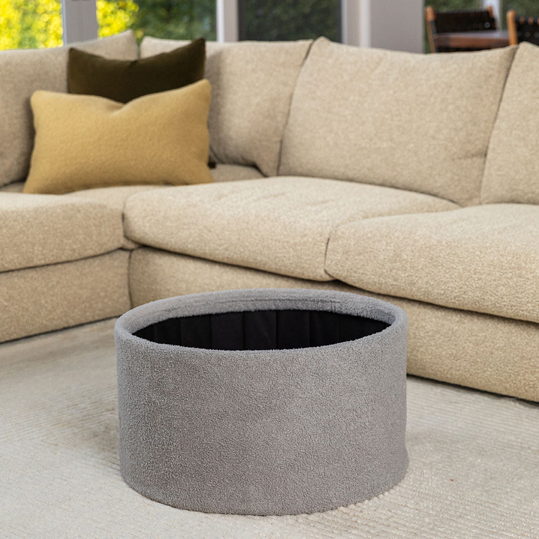 furniture dicor boucle storage ottoman