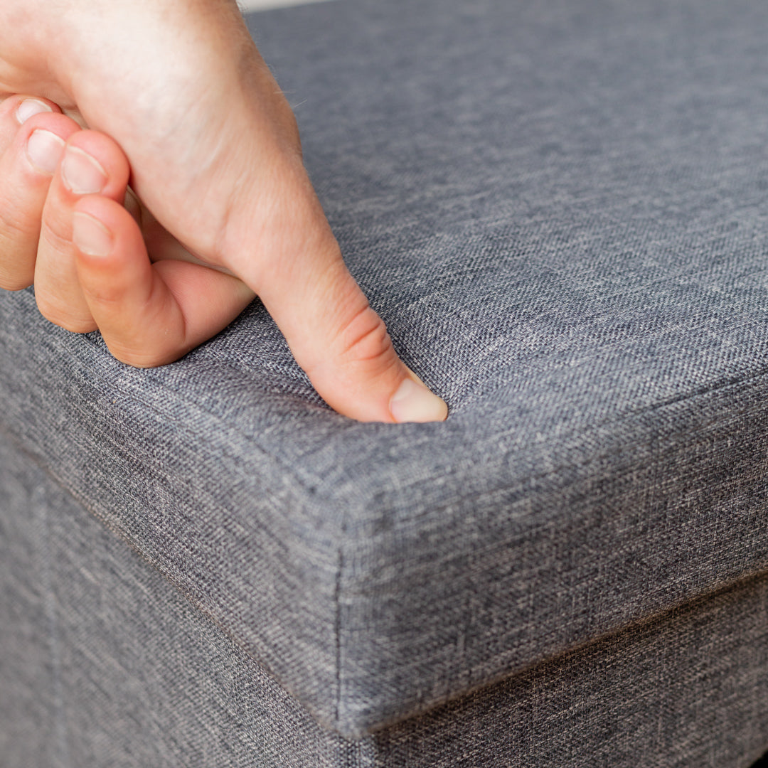 linen pet ottoman