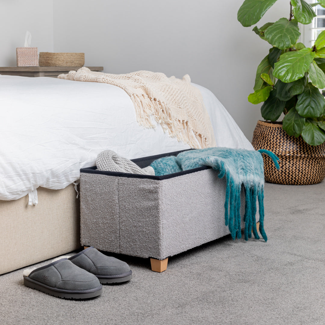 storage ottoman in bedroom