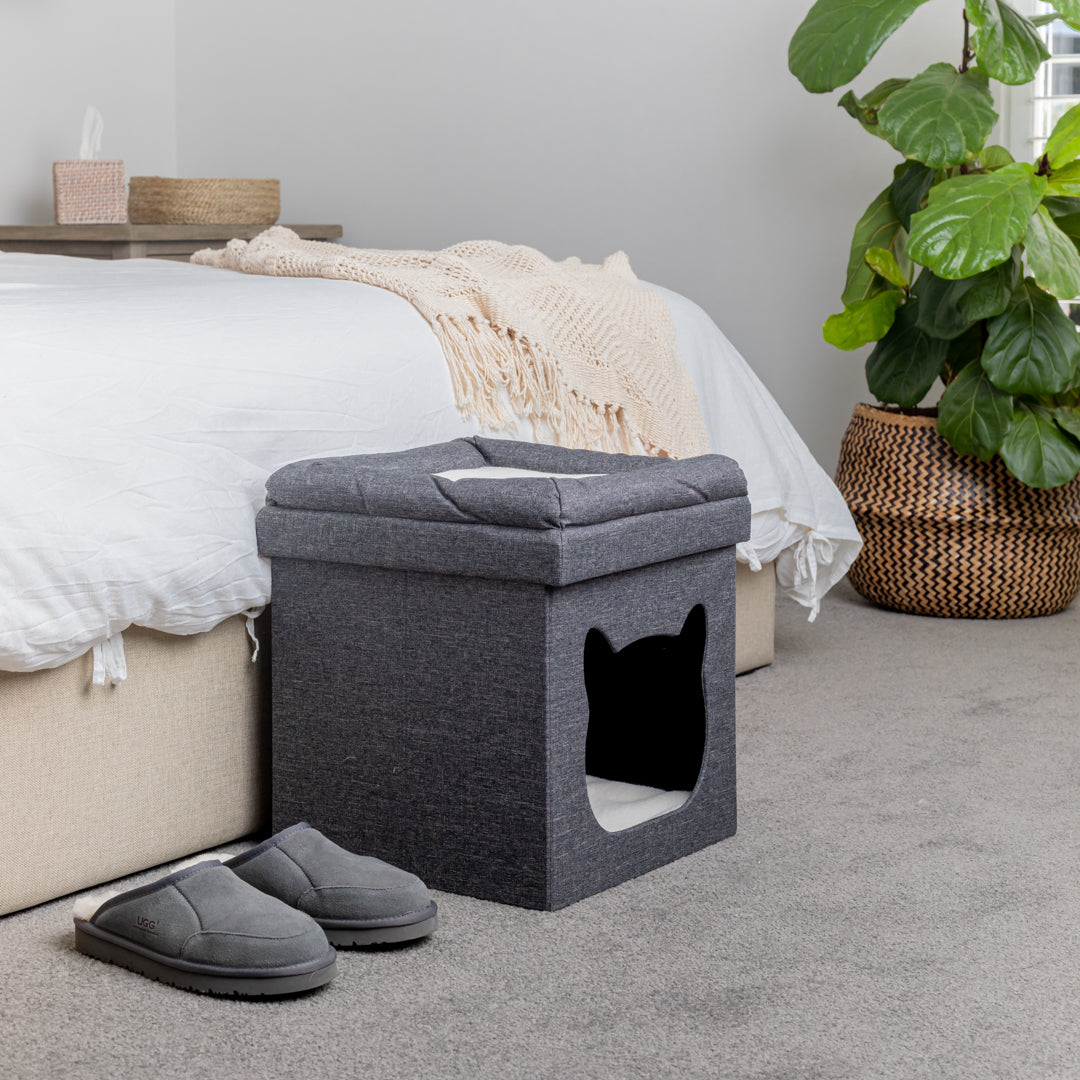 The Ottoman Shop Pet Ottoman Cat House - The Ottoman Shop
