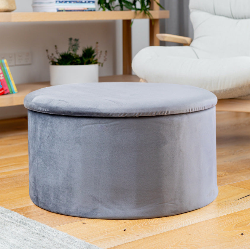 velvet footstool