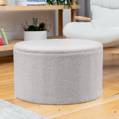grey storage ottoman dicor
